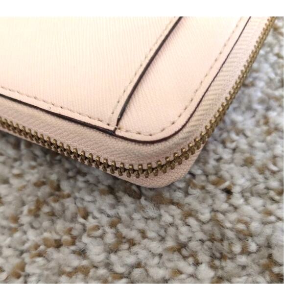Kate Spade Light Pink Zip Around Wallet Leather Pre-Owned - Picture 9 of 16